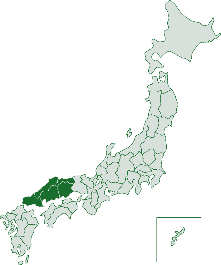 日本地図：Chugoku