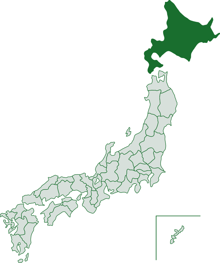 日本地図：Hokkaido