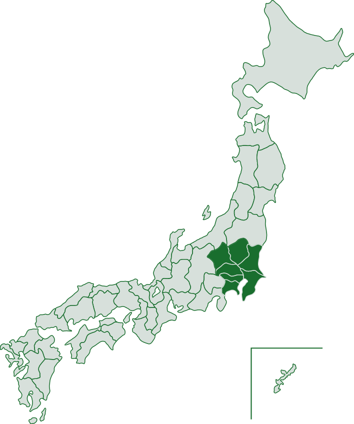 日本地図：Kantou